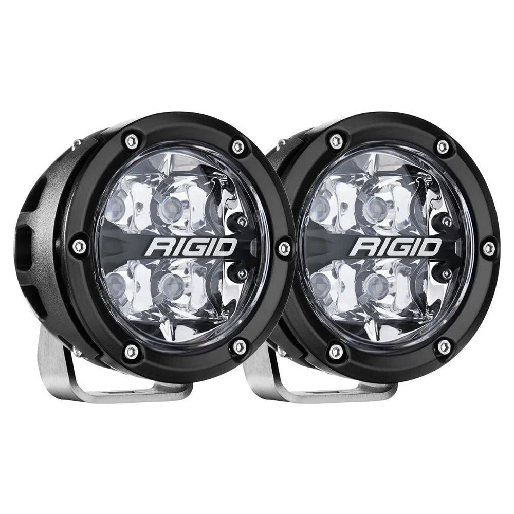 RIGID Industries 360-Series RGBW 4" Offroad Spot Beam w/RGBW Backlight Pods - Set of 2 – Marine Electrical Replacement Part