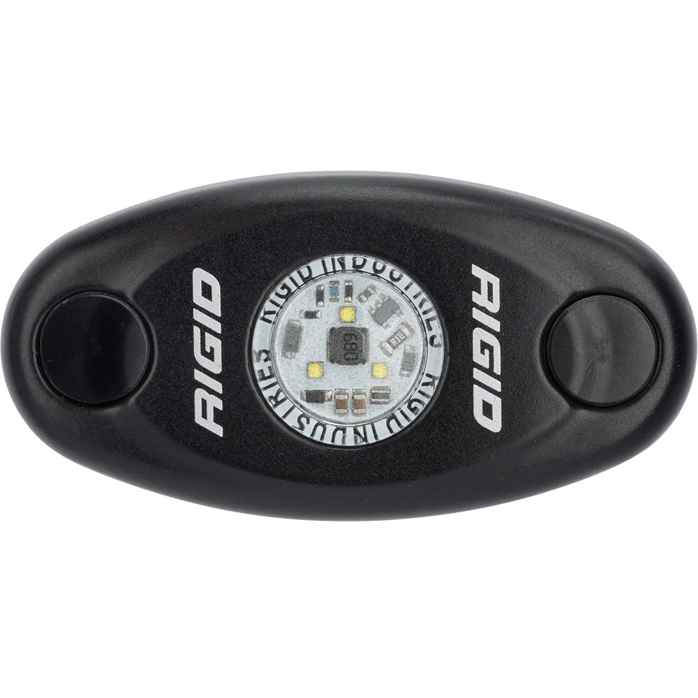RIGID Industries A-Series Black Low Power LED Light - Single - Neon White