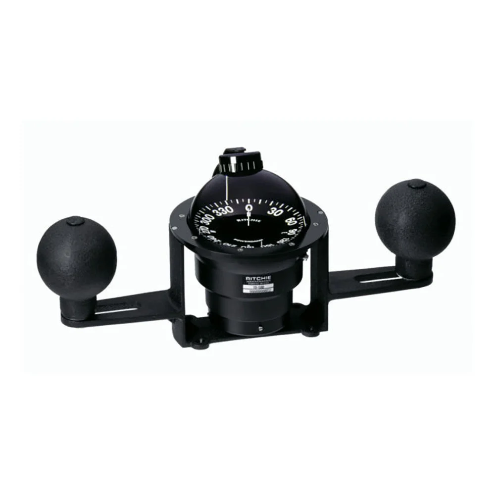Ritchie Globemaster 5" Steel Boat Compass - 5° Card & Red Lighting - 12V