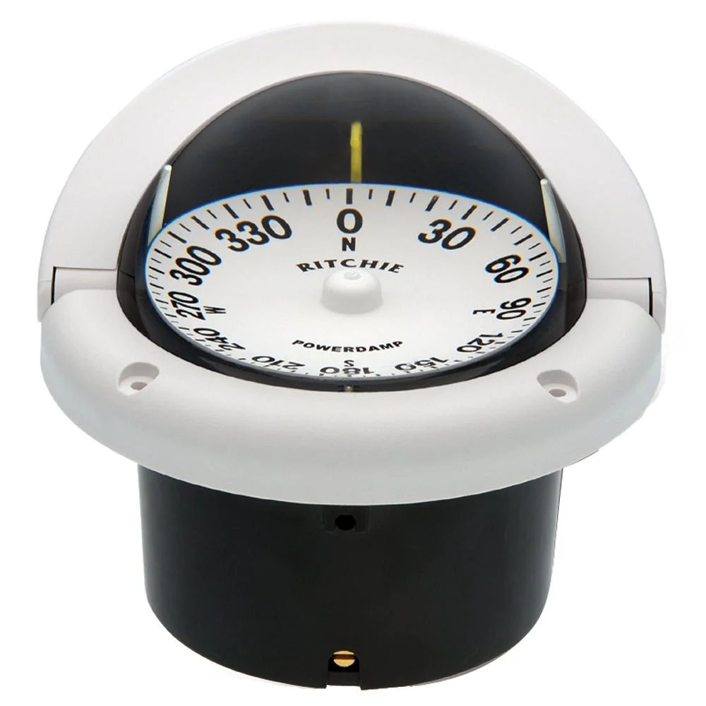 Ritchie HF-742W Helmsman Compass - Flush Mount - White – Marine Boat Replacement Part