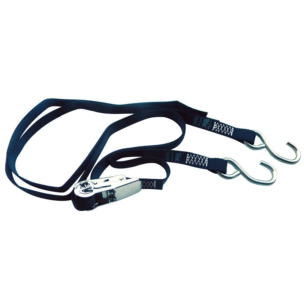 Rod Saver Stainless Steel Ratchet Gunwale Tie-Down - 1" x 16' – Marine Boat Replacement Part