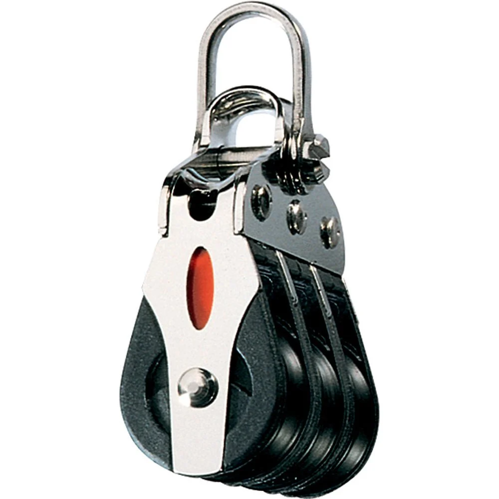 Ronstan Series 20 ball Bearing Block - Triple - 2-Axis Shackle head – Marine Boat Replacement Part