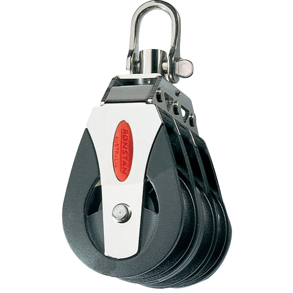 Ronstan Series 40 Ball Bearing Block - Triple - Swivel Head – Marine Boat Replacement Part