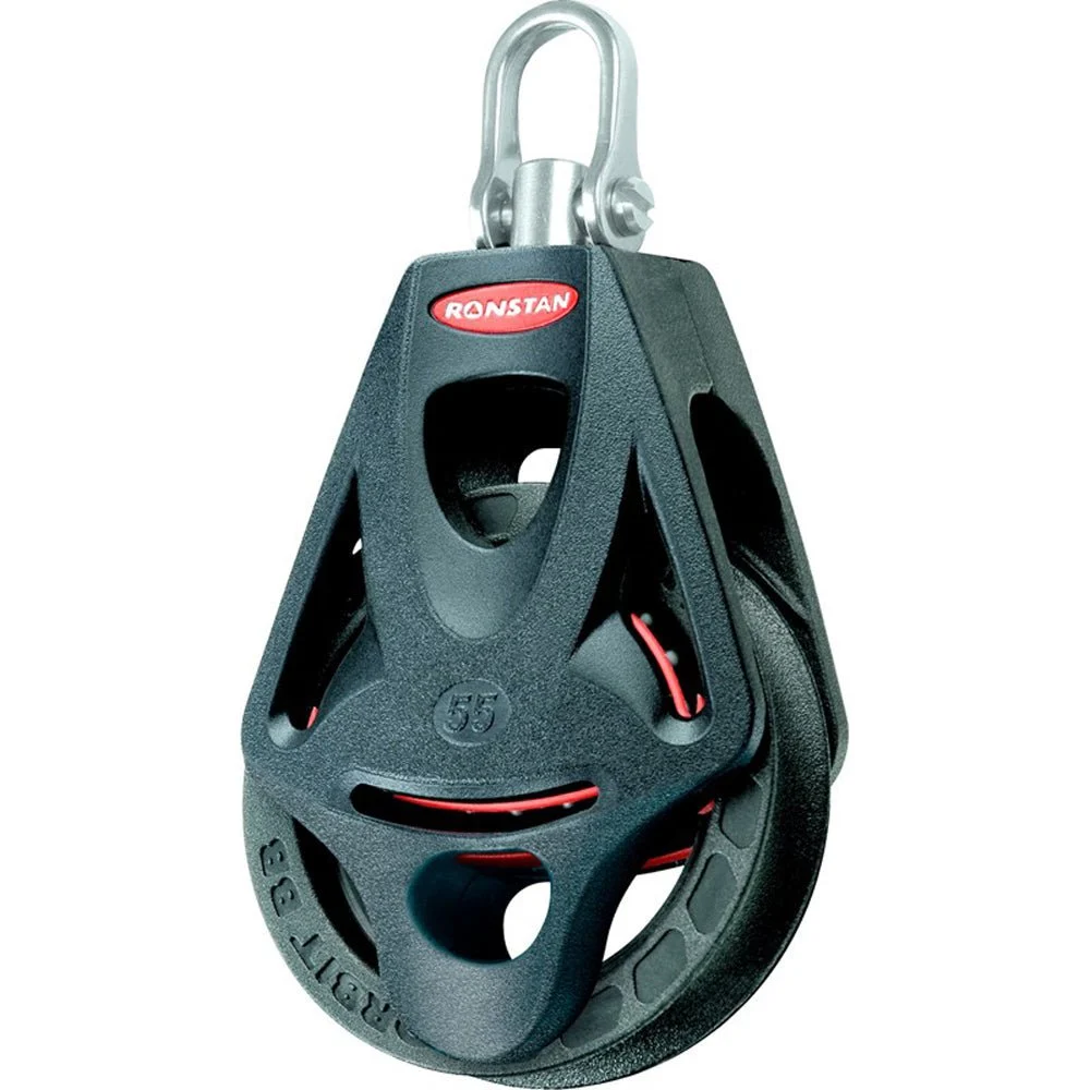 Ronstan Series 55 Ball Bearing Orbit Block™ - Single - Becket - Swivel Head – Marine Boat Replacement Part