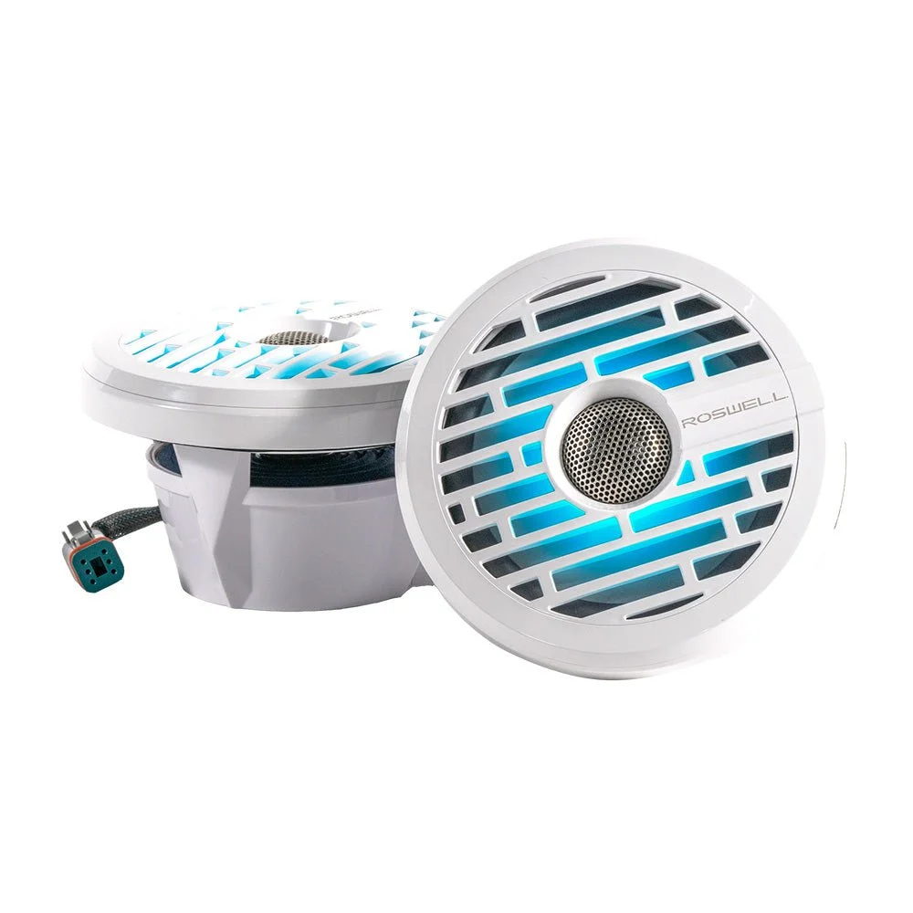 Roswell Marine Roswell R1 6.5” Marine Speakers - White - 80W RMS & 160W Peak Power