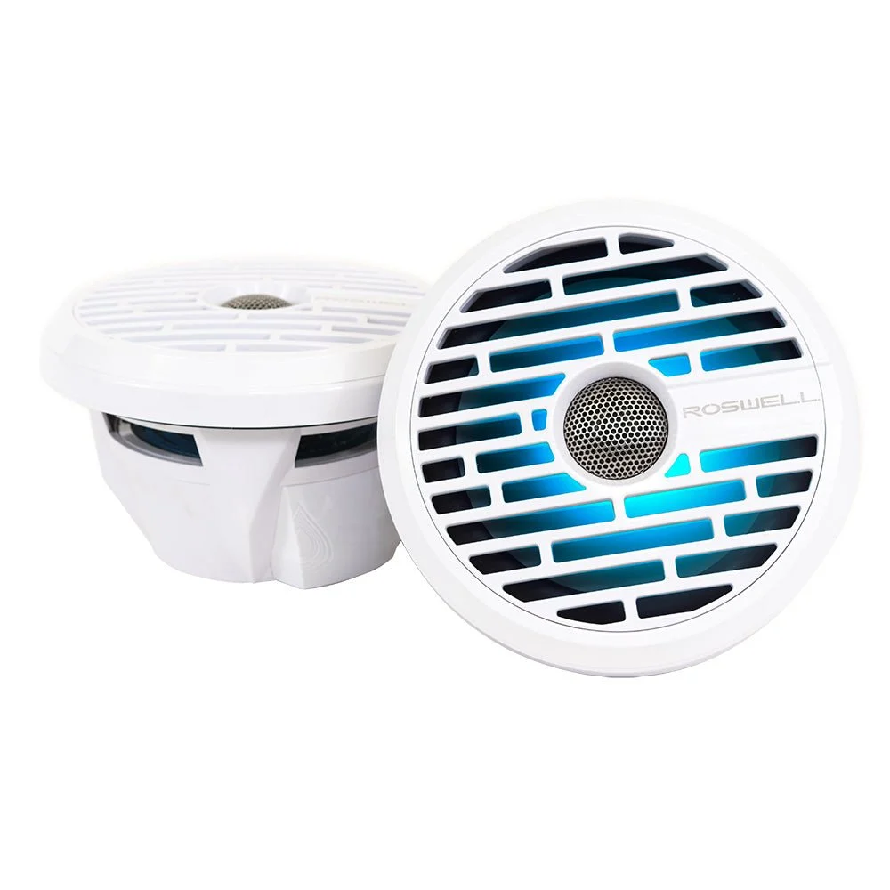 Roswell Marine Roswell R1 7.7” Marine Speakers - White - 90W RMS & 180W Peak Power