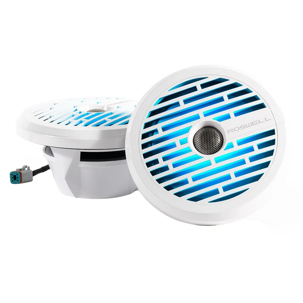Roswell Marine Roswell R1 8” Marine Speakers - White - 100W RMS & 200W Peak Power