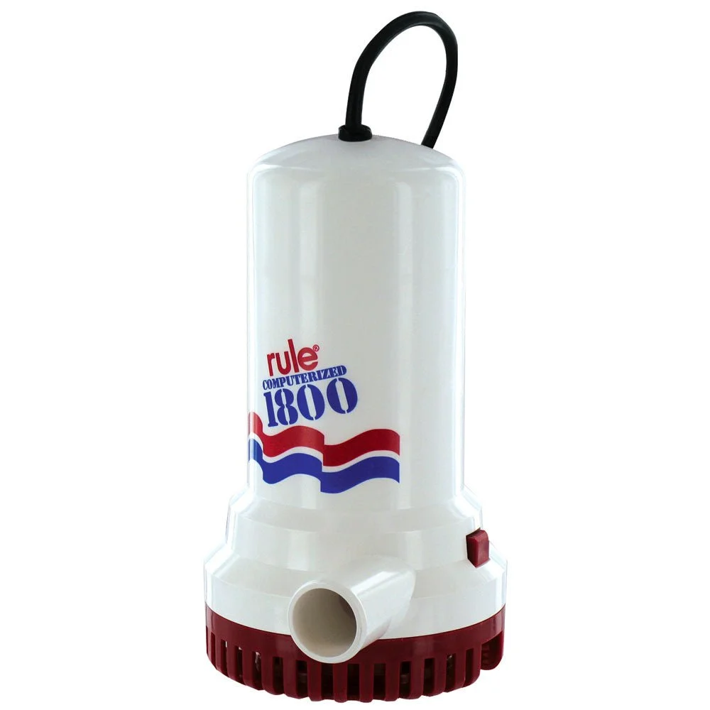 Rule 1800 Sump/Utility Pump w/8' Cord - 110V Automatic – Boat Pump & Plumbing Part