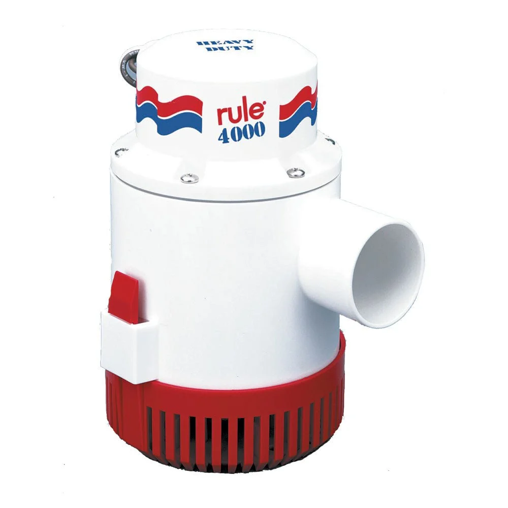 Rule 4000 Non-Automatic Bilge Pump - 12V – Marine Electrical Replacement Part