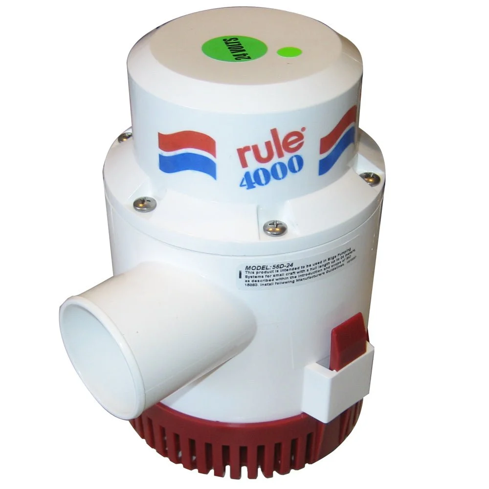 Rule 4000 Non-Automatic Bilge Pump - 24V – Marine Electrical Replacement Part