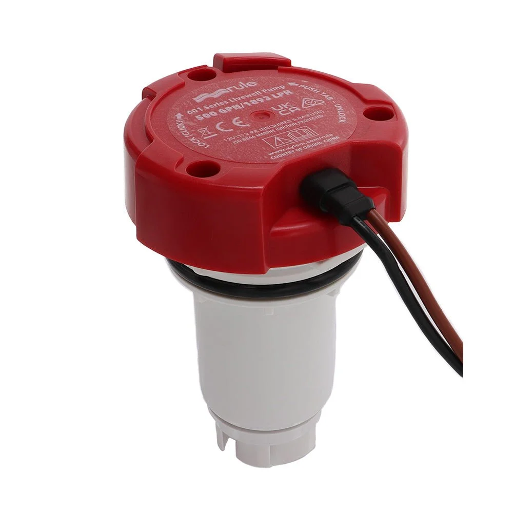 Rule 500 GPH Livewell Pump Replacement Motor Cartridge – Boat Pump & Plumbing Part