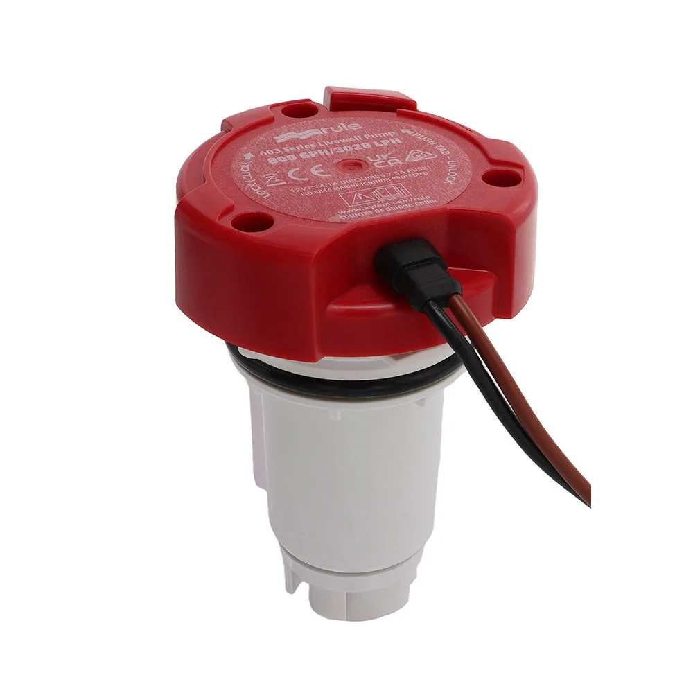 Rule 800 GPH Livewell Pump Replacement Motor Cartridge – Boat Pump & Plumbing Part