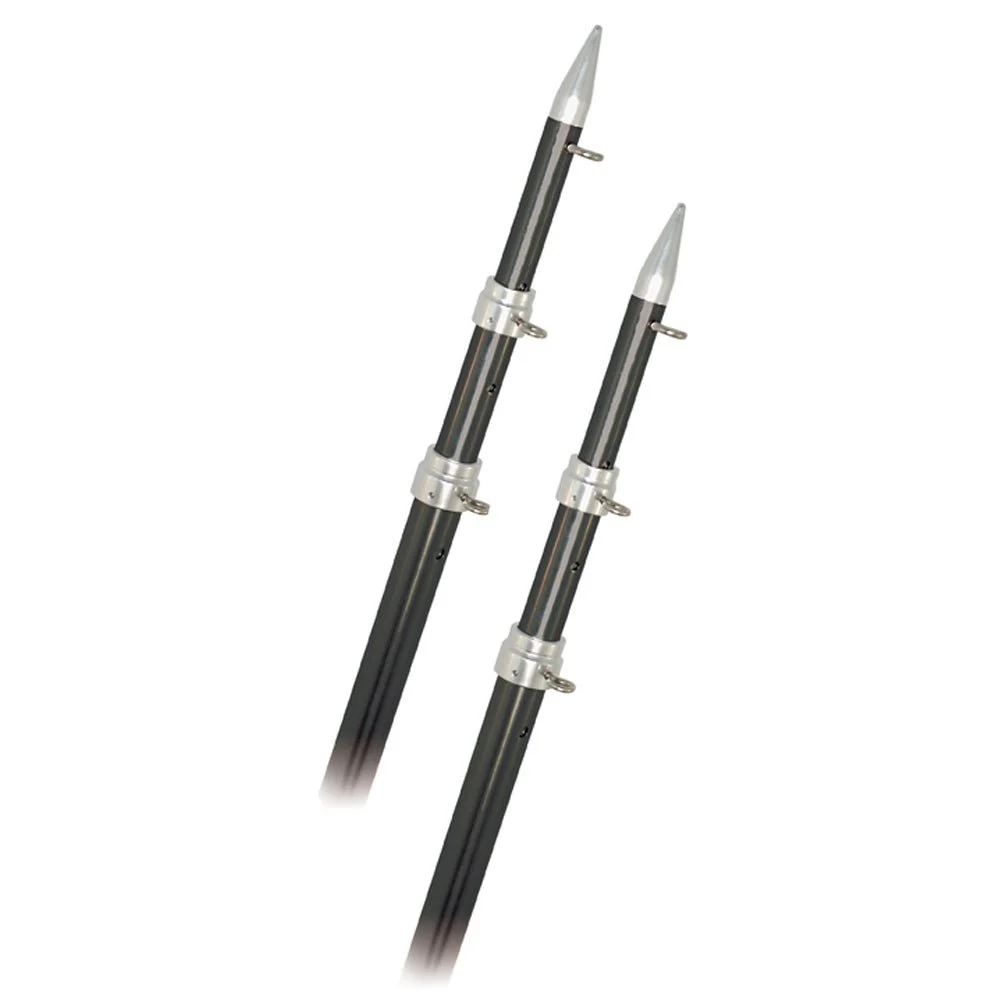 Rupp Marine Rupp 15' Telescopic Carbon Fiber Outrigger Poles 1.5" - Silver
