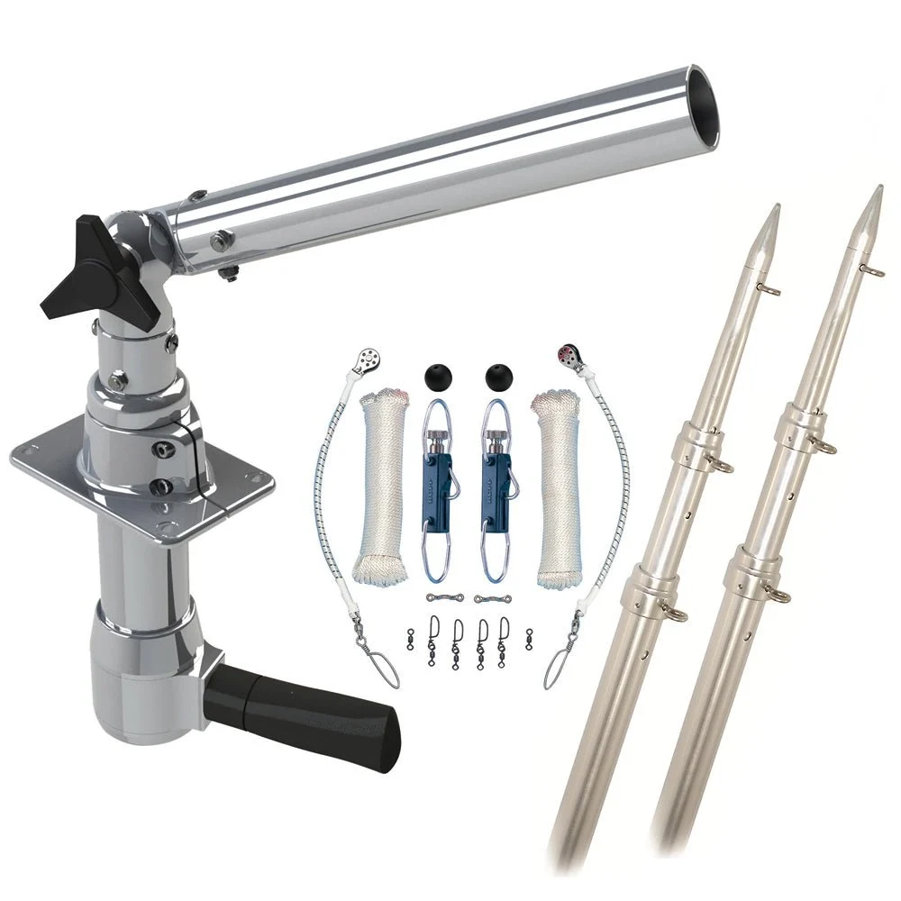 Rupp Marine Rupp Revolution Top Gun Package w/15' Telescoping Poles & Complete Single Line Rigging Kit w/Kl