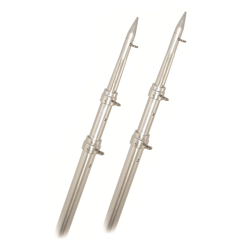 Rupp Marine Rupp Top Gun Telescoping Outrigger Poles - Aluminum/Silver - 18'