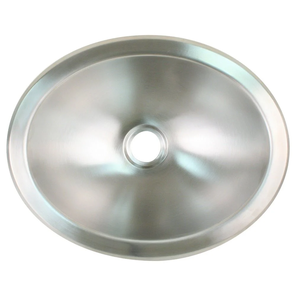 Scandvik Brushed SS Oval Sink - 13.25" x 10.5" – Boat Pump & Plumbing Part