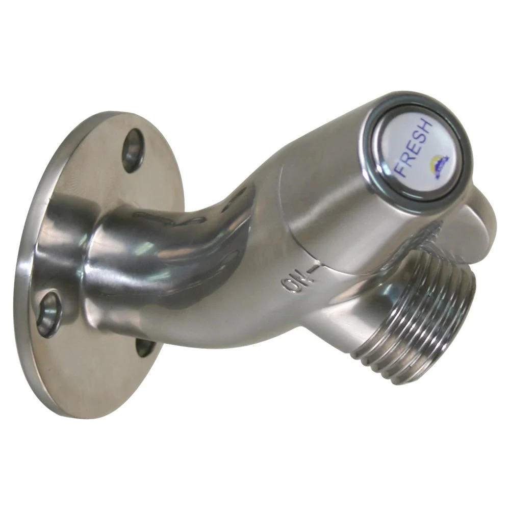 Scandvik Ceramic Angled Washdown Valve - SS Spigot – Boat Pump & Plumbing Part