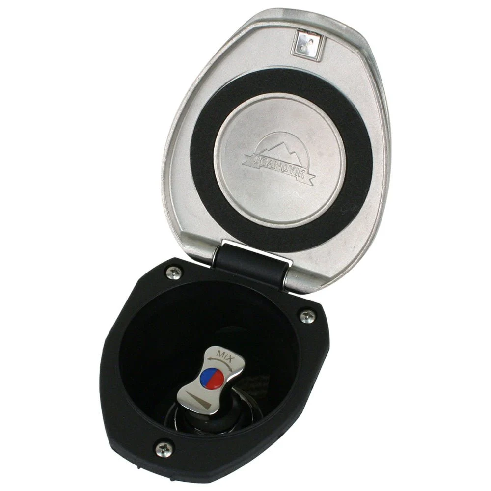 Scandvik Recessed T-Handle Mixing Valve - SS w/Black Cup – Boat Pump & Plumbing Part