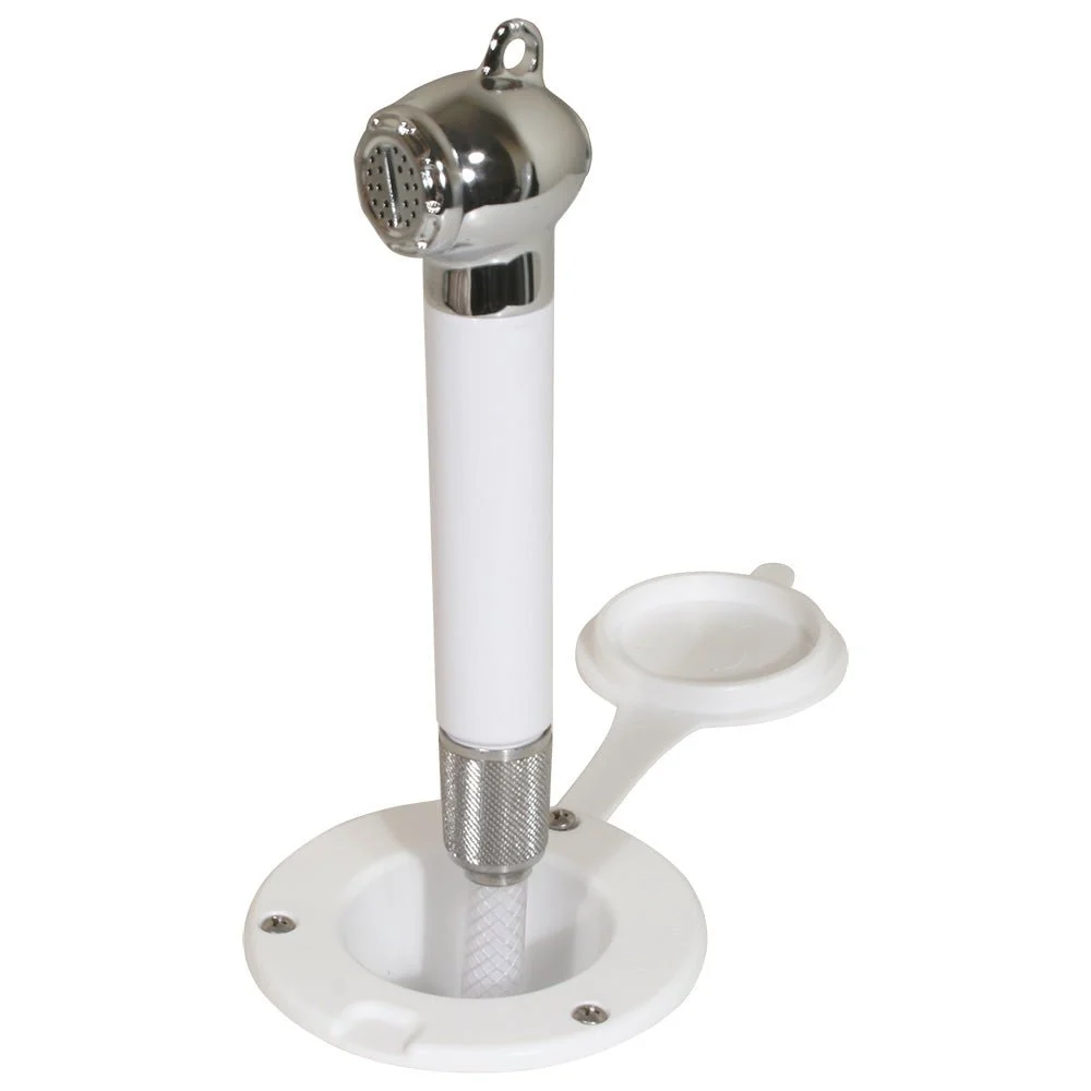 Scandvik Recessed Transom Shower w/6' Hose - White – Marine Boat Replacement Part