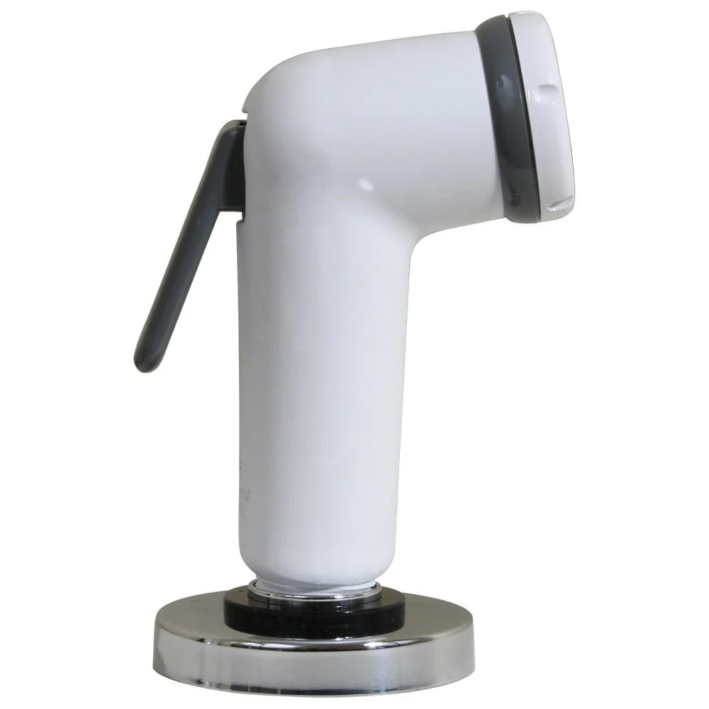 Scandvik Straight Handle Pull Out Sprayer - White w/6' Hose – Boat Pump & Plumbing Part