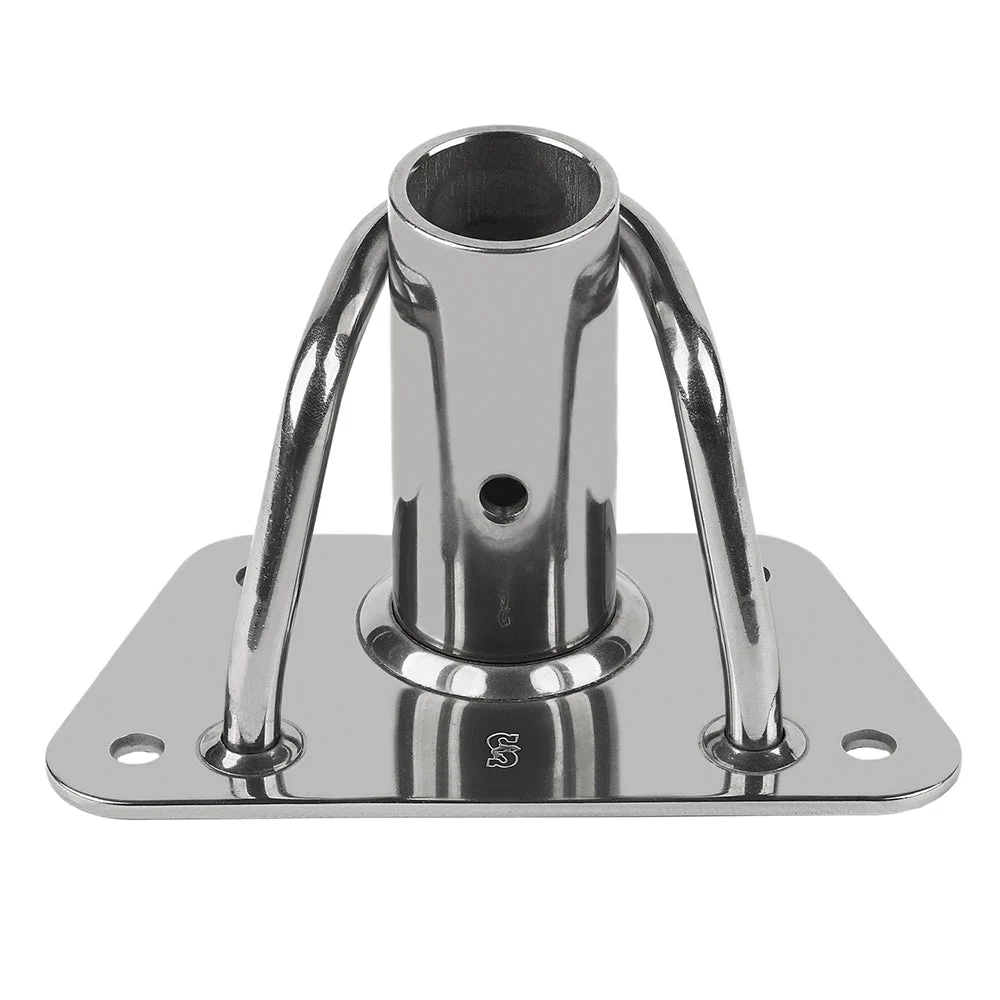 Schaefer Marine Inboard Schaefer Stanchion Base Single - Heavy-Duty