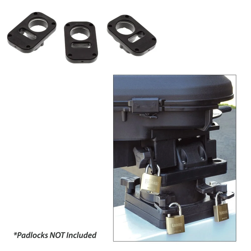 Scotty 3134 Downrigger Security System 3-Piece Locking Plates w/o Padlocks – Marine Boat Replacement Part