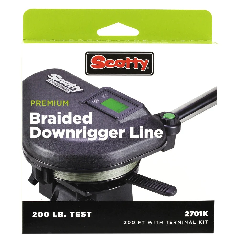 Scotty Premium Power Braid Downrigger Line - 200ft of 200lb Test – Marine Electrical Replacement Part