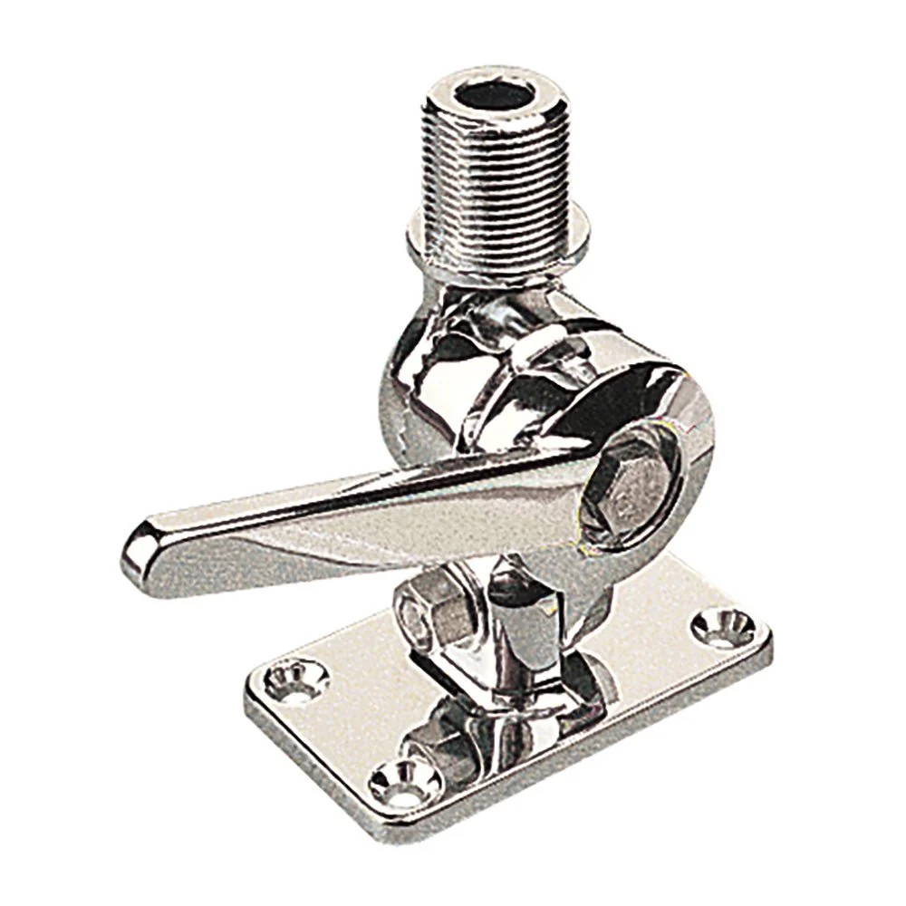 Sea-Dog Adjustable Antenna Base - Die Cast Zinc Chrome Plated – Marine Electrical Replacement Part