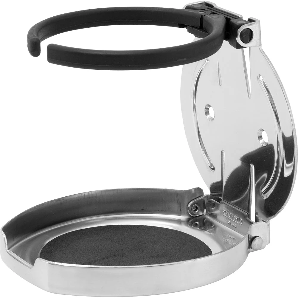 Sea-Dog Adjustable Folding Drink Holder - 304 Stainless Steel – Marine Boat Replacement Part