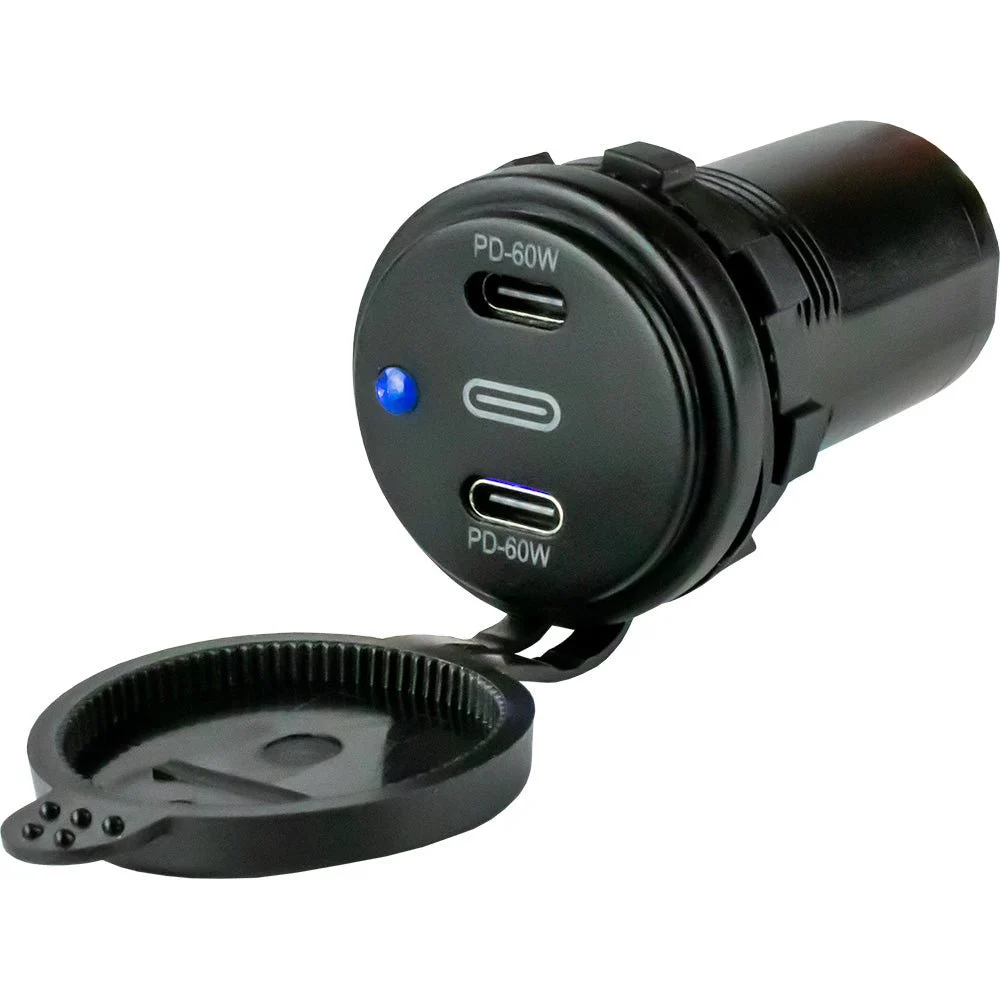Sea-Dog Dual USB-C Power Socket – Marine Electrical Replacement Part