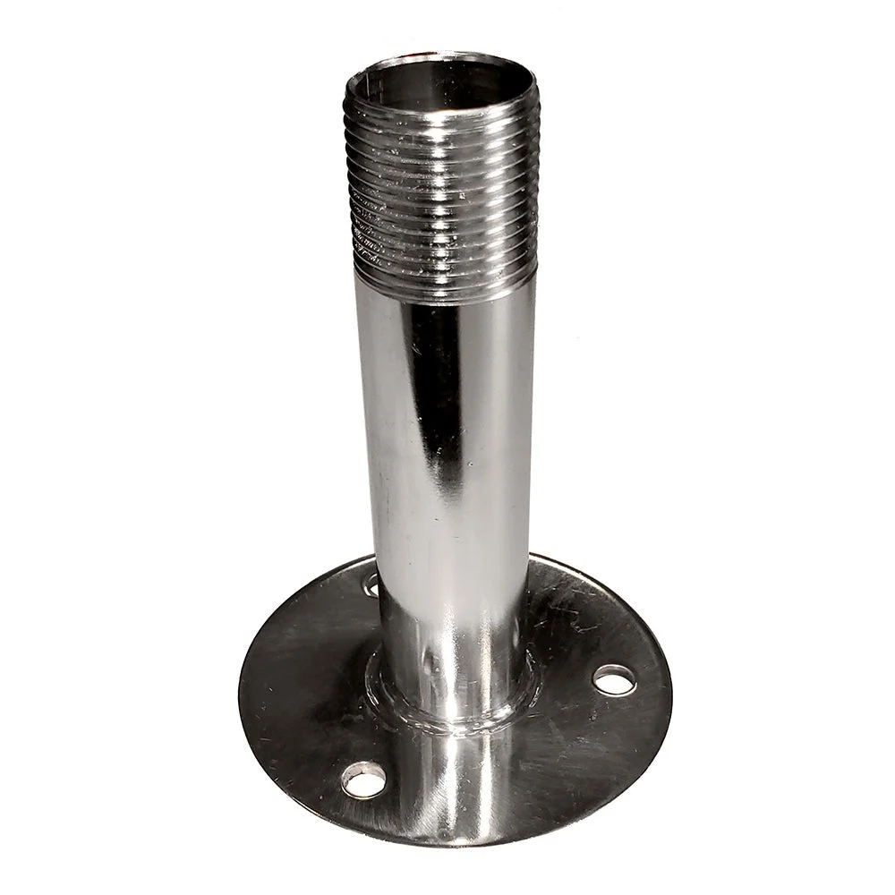 Sea-Dog Fixed Antenna Base 4-1/4" Size w/1"-14 Thread Formed 304 Stainless Steel – Marine Boat Replacement Part