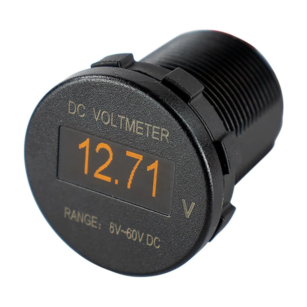 Sea-Dog OLED Voltmeter - Round – Marine Boat Replacement Part