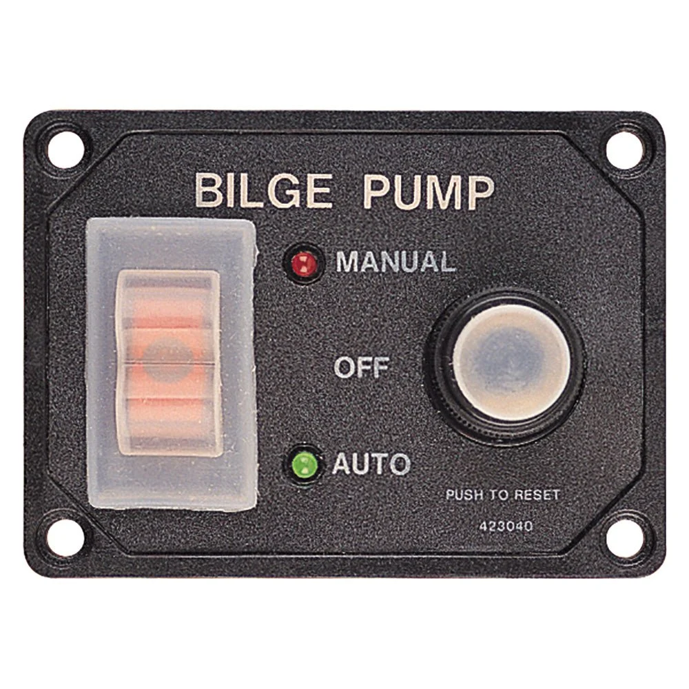 Sea-Dog Splash Guard Bilge Pump Panel w/Circuit – Marine Electrical Replacement Part