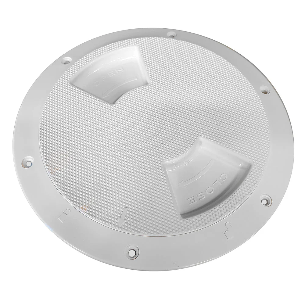 Sea-Dog Textured Quarter Turn Deck Plate - White - 8" – Marine Boat Replacement Part