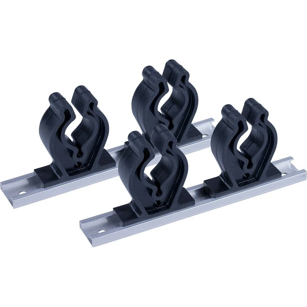 Sea-Dog Track Rod Holder - 7" Tracks - 4 Rod Clips – Marine Boat Replacement Part