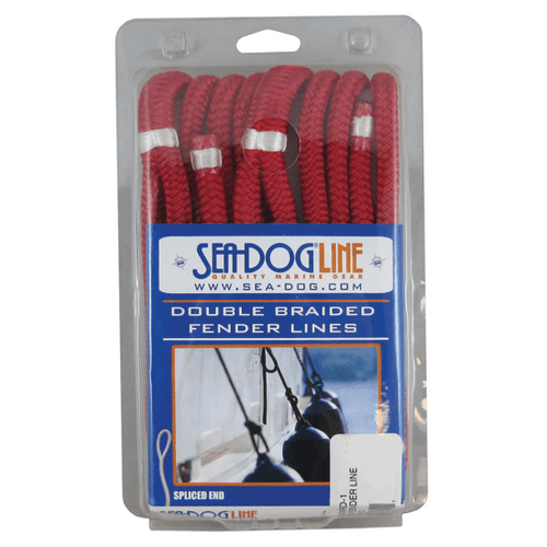 Sea-Dog Line Fender Line 1/4" x 6' Pr Red 302106006Rd-1