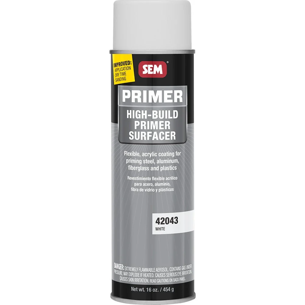 Sem High-Build Primer Surfacer - 20oz Aerosol Can - White – Marine Boat Replacement Part