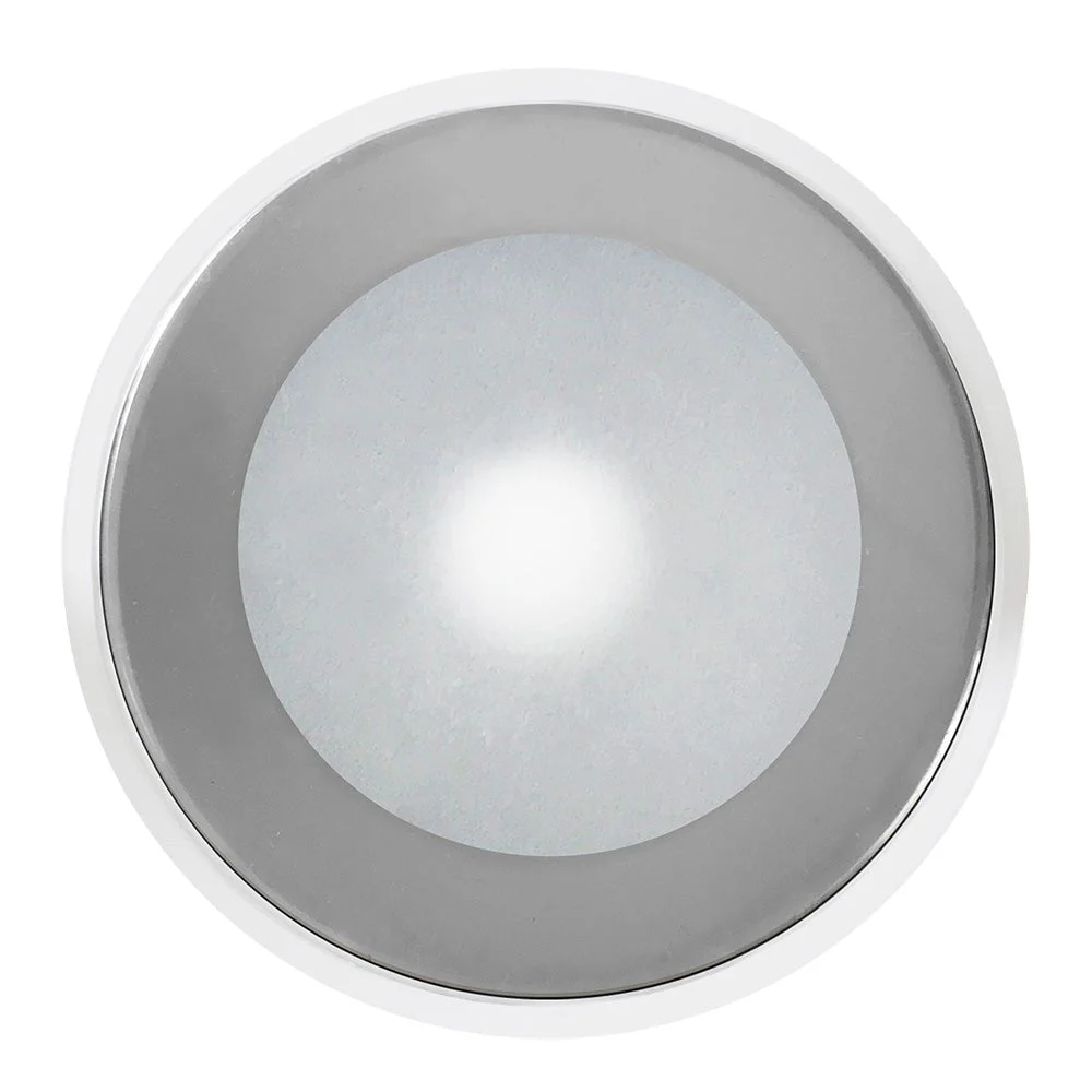 Shadow-Caster LED Lighting Shadow-Caster DLX Series Down Light - White Housing - RGB - Chrome Bezel – Marine Electrical Replacement Part