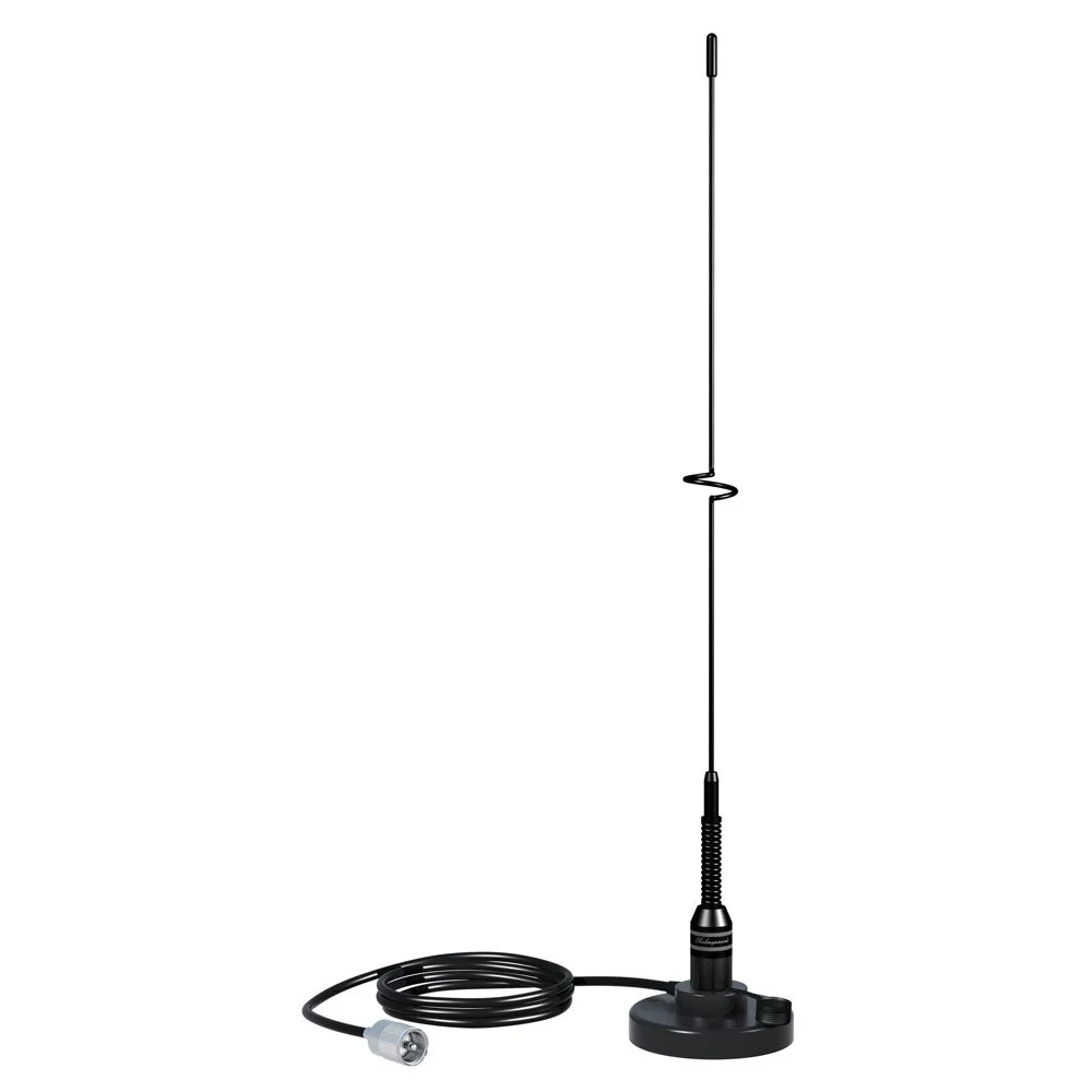 Shakespeare VHF 19" 5218 Black SS Whip Antenna - Magnetic Mount – Marine Boat Replacement Part