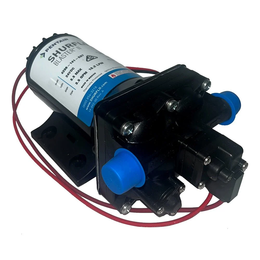 Shurflo by Pentair Blaster II Washdown Pump - 24 VDC - 3.5 GPM - 45 PSI – Marine Boat Replacement Part
