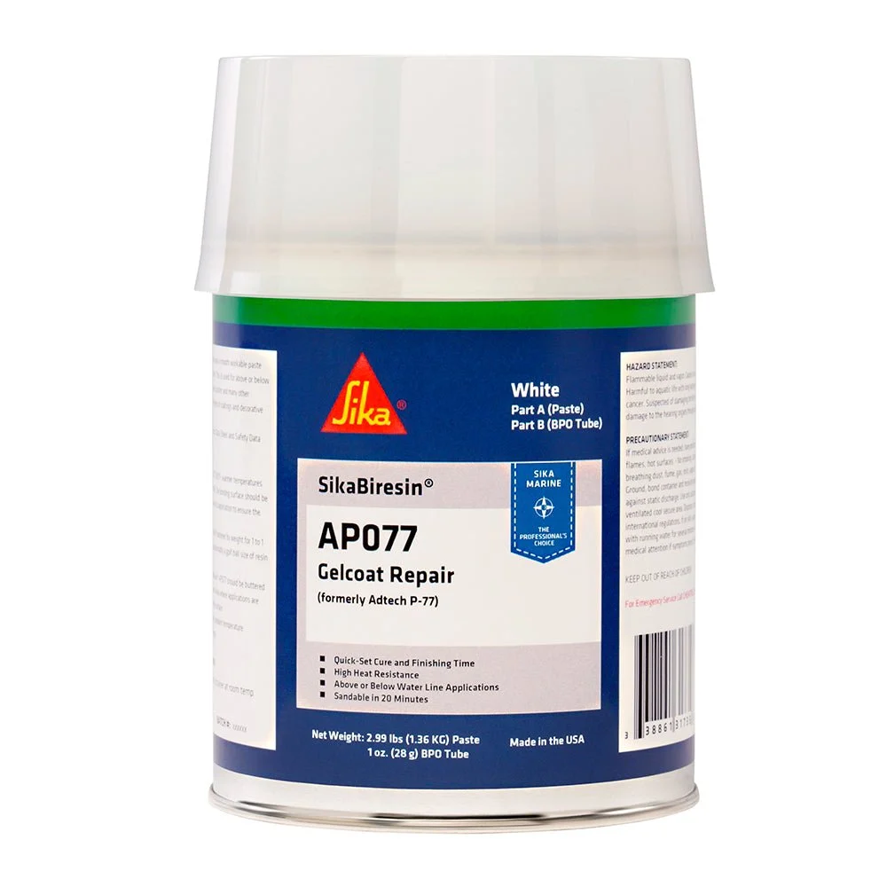 Sika SikaBiresin® AP077 + BPO Cream Hardener - White - Quart – Marine Boat Replacement Part