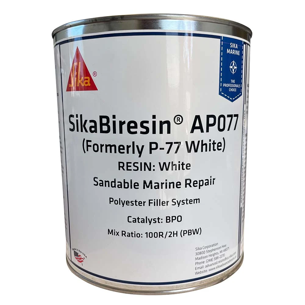 Sika SikaBiresin® AP077 White Gallon BPO Hardener Required – Marine Boat Replacement Part