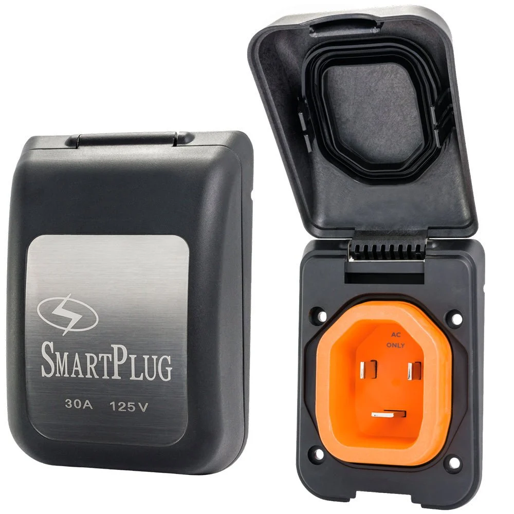 SmartPlug 30 AMP Male Non-Metallic Inlet Cover - Black – Marine Boat Replacement Part