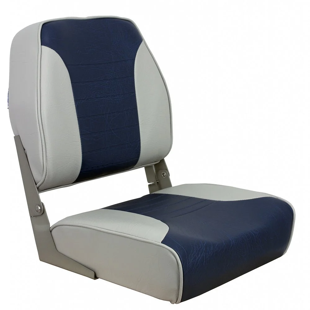 Springfield Marine Springfield Economy Multi-Color Folding Seat - Grey/Blue
