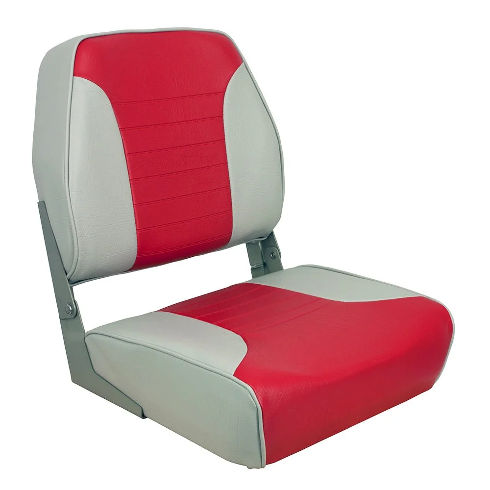 Springfield Marine Springfield Economy Multi-Color Folding Seat - Grey/Red
