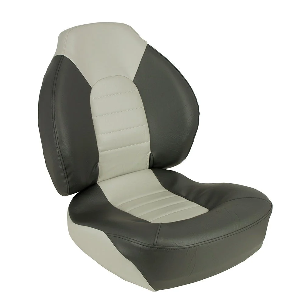 Springfield Marine Springfield Fish Pro Mid Back Folding Seat - Charcoal/Grey