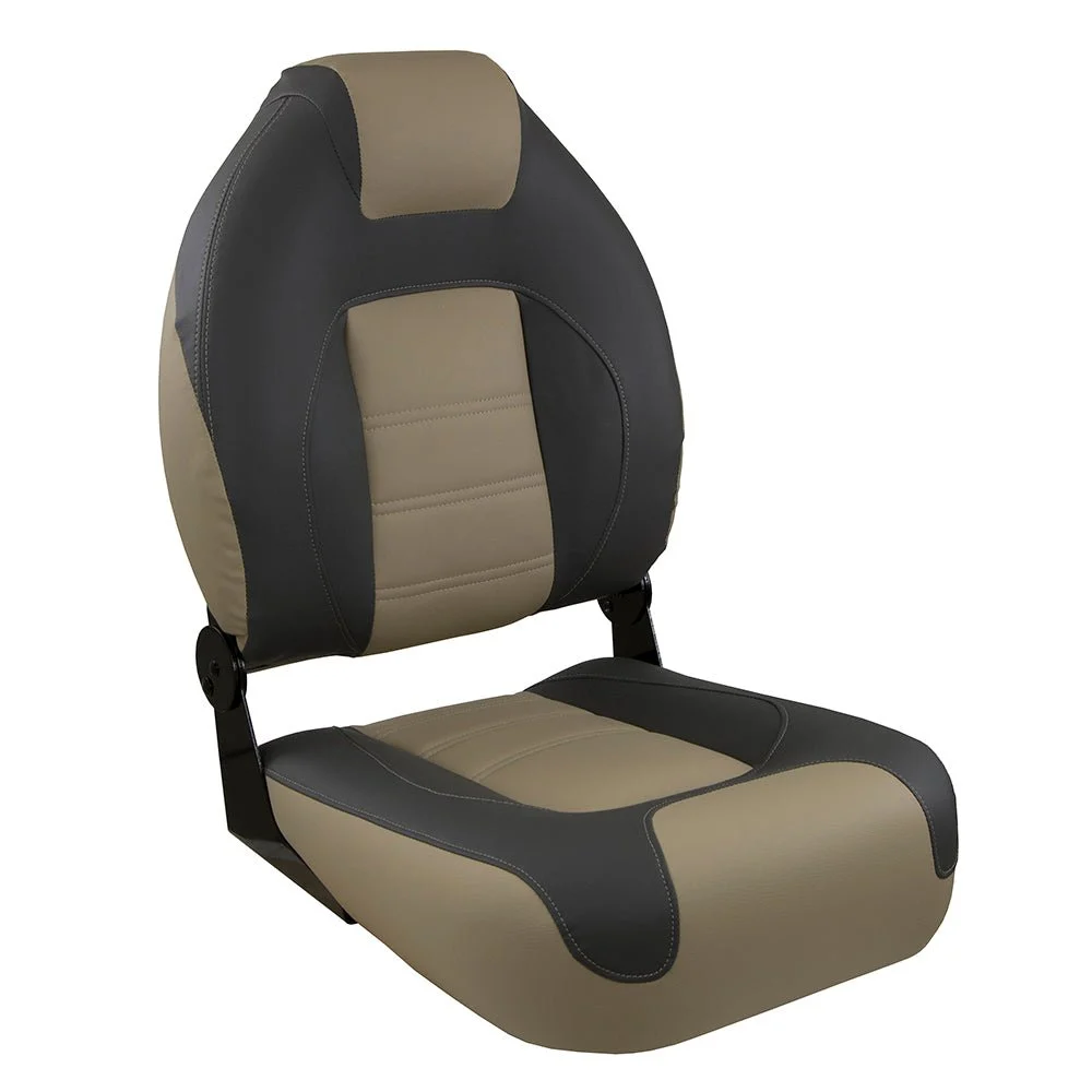 Springfield Marine Springfield OEM Series Folding Seat - Charcoal/Tan