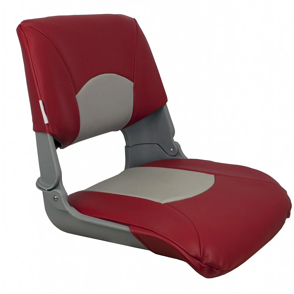 Springfield Marine Springfield Skipper Standard Seat Fold Down - Grey/Red