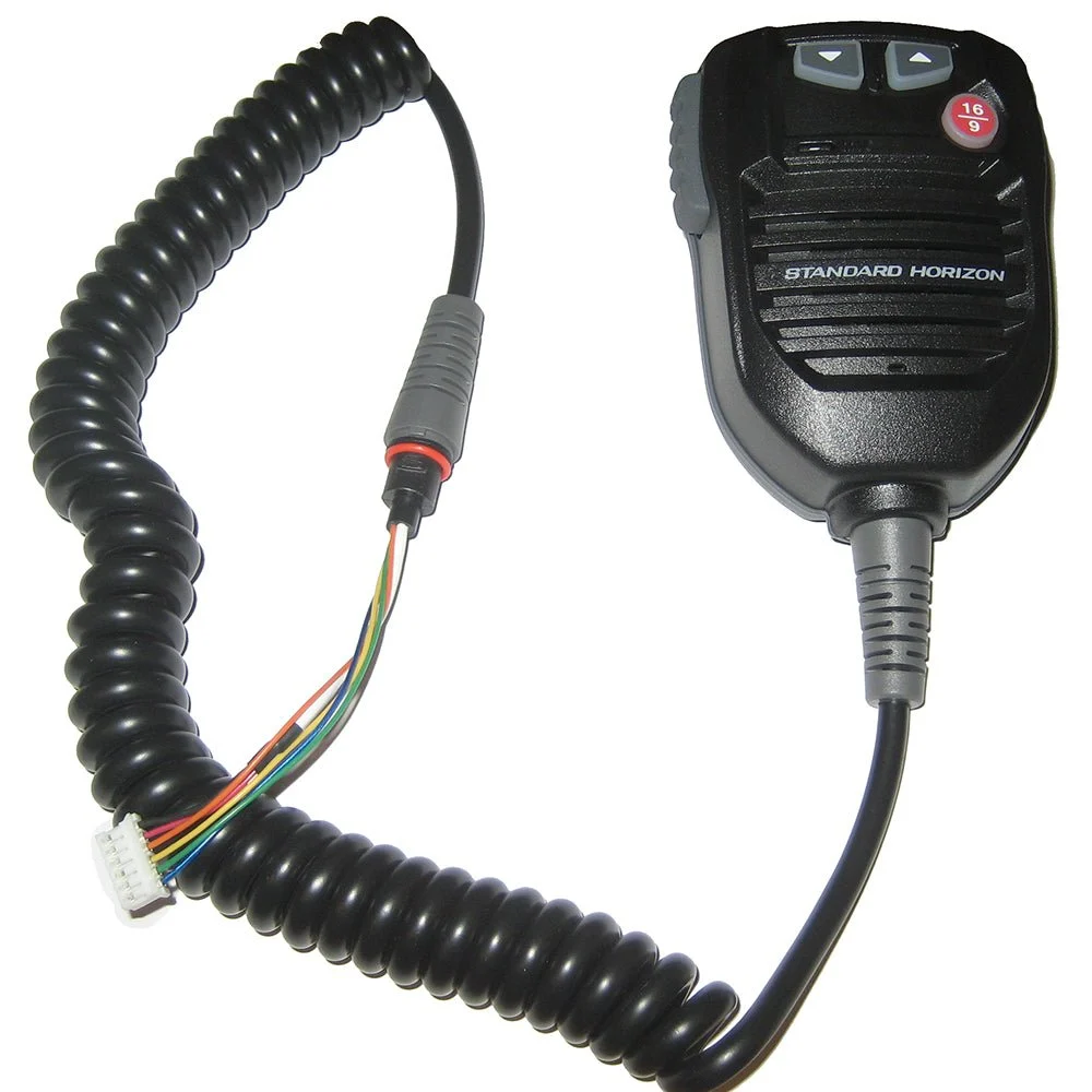 Standard Horizon Replacement VHF Mic f/GX2000B, GX2100B, GX2150B, GX2200B - Black – Marine Boat Replacement Part