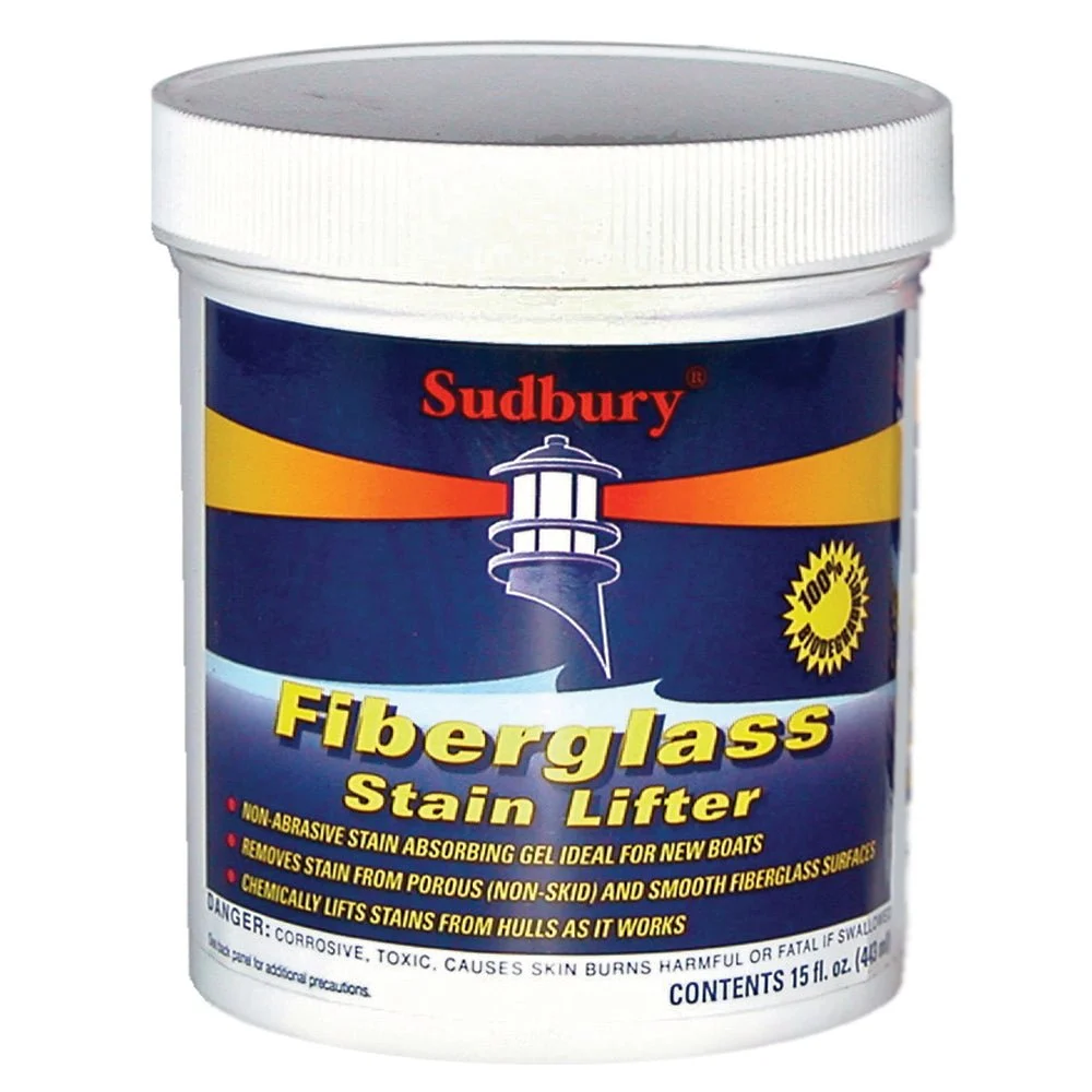 Sudbury Fiberglass Stain Lifter - Pint (16oz) – Marine Boat Replacement Part